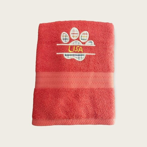 CUSTOM Paw Dog Towel - Picture 1 of 6